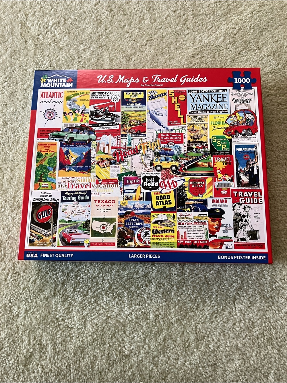 White Mountain U.S. Maps & Travel Guides Puzzle